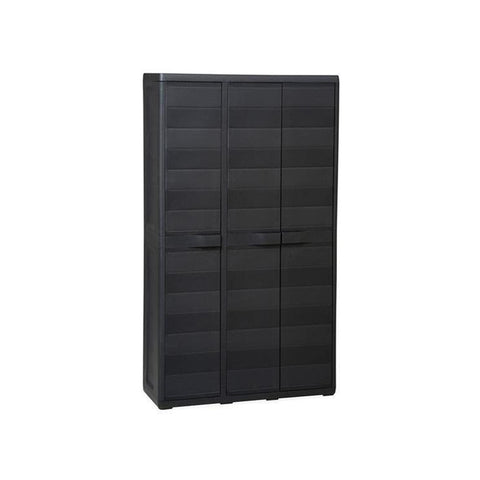 Szafa Elegance z 3 drzwiami czarna/beżowoszara