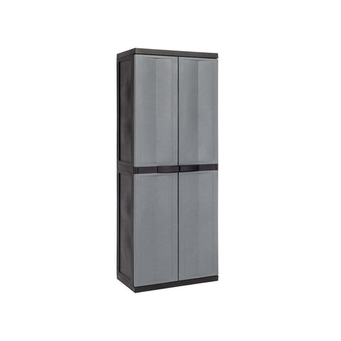 Szafa na miotły z 2 drzwiczkami i 3 regulowanymi półkami 65x37x165cm