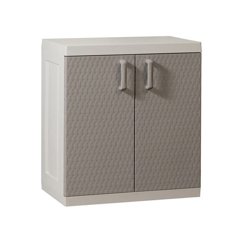 Niska szafka Rattan Mega jasnoszara/taupe