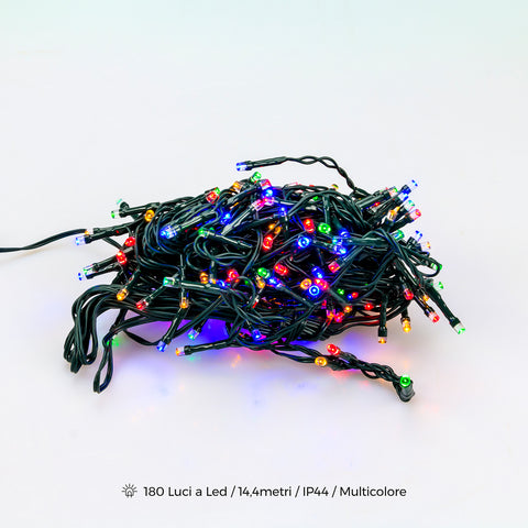 Łańcuch świetlny, 180 diod LED, IP44