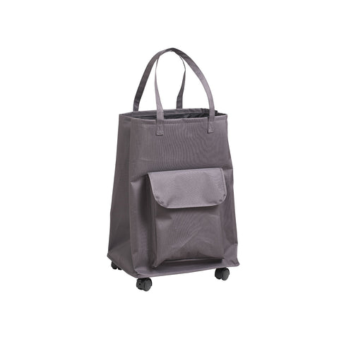 Cesta Porta Biancheria Con Ruote E Manici Grigio