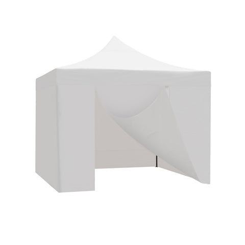 Gazebo Con Teli Richiudibile Bianco 3x3m