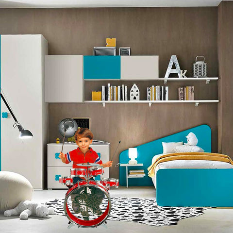 immagine-2-giaquinto-batteria-rockstar-10-pezzi-con-meccanismo-a-pedale-sedia-e-cavalletto-ean-8058486024067
