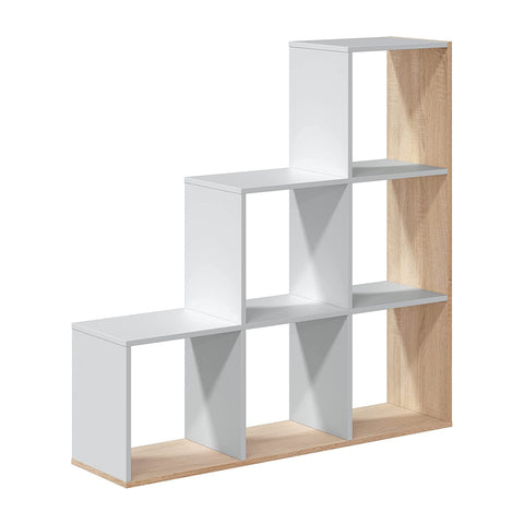 immagine-3-habitdesign-libreria-a-6-scomparti-bianco-110x108x28cm-ean-8423490266770