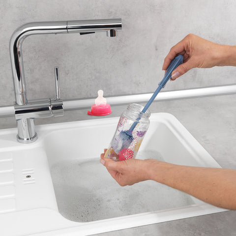 immagine-3-wenko-spazzola-lavabottiglie-in-silicone-blu-25cm-ean-4008838283455