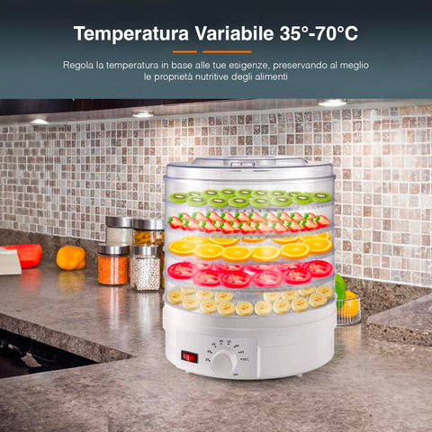 immagine-4-dcg-essiccatore-per-alimenti-con-termostato-regolabile-2l-245w-ean-8032774624337