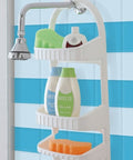 immagine-5-feridras-mensola-ovale-per-doccia-a-3-ripiani-in-plastica-bianco-27x62x12cm-ean-8033237844200