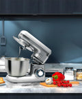 Impastatrice 1000W con Ciotola 4,5L in Acciaio Inox, 8 Velocità e 3 Accessori Inclusi Silver Ean-8054890610803